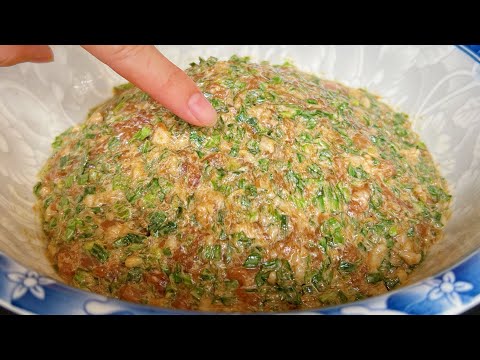 Chinese chives,dumpling stuffing,tasty,has the knack, #food most delicious I've ever eaten!