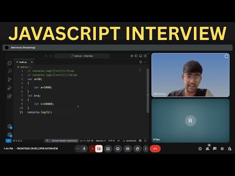 𝐅𝐑𝐄𝐒𝐇𝐄𝐑'𝐒 𝐉𝐚𝐯𝐚𝐬𝐜𝐫𝐢𝐩𝐭 𝐈𝐧𝐭𝐞𝐫𝐯𝐢𝐞𝐰 𝐍𝐨 - 𝟕
