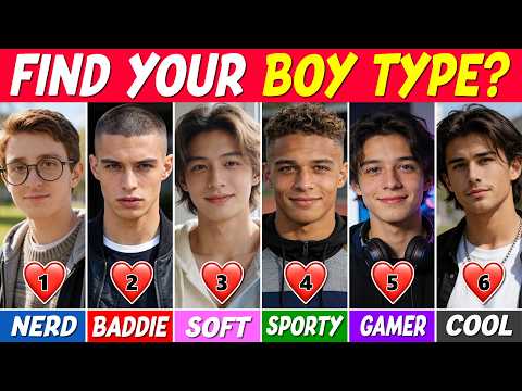 What’s Your BOY TYPE? 💘 | Aesthetic Personality Quiz 👦💖