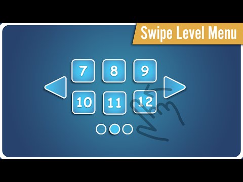 How make SWIPE LEVEL MENU in Unity?