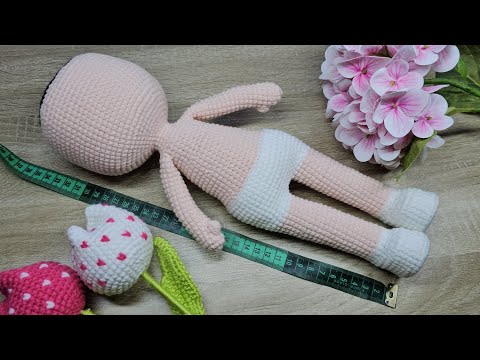 KNITTING! 35CM AMIGURUMI BASE BODY CROCHET EASY TUTORIAL EXPLAINED STEP BY STEP!