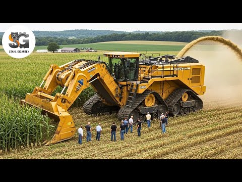 120 GIGANTIC MACHINES deliver EXTREME AGRICULTURAL TECHNOLOGY power | for 10,000 TONS of harvesti...