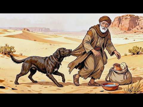قصة الفقير طردته زوجته لأنه فقير، فعاد لتندم لأنه أنقذ كلبا في الصحراء، فرد له الله الجميل