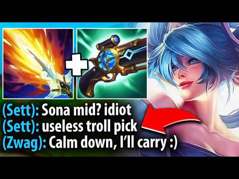 My team thought I was trolling with Sona mid... but then I carried them all