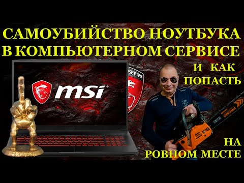 Убивцы из компьютерного сервиса и игровой MSI GF75 THIN10SCXR который самоубился в руках профилактов