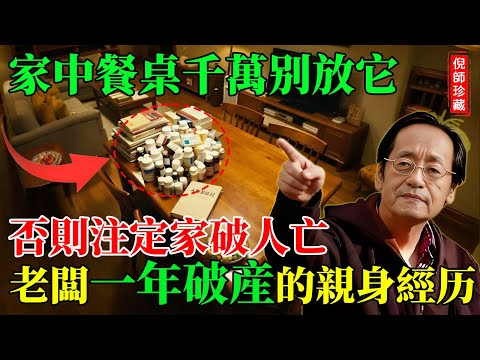 倪海廈：太嚇人了！餐桌上千萬不要放「它」！否則註定家破人亡！老闆一年賠光千萬家產的親身經歷！#餐桌風水 #風水禁忌 #尖角煞 #倪海廈 #健康風水 #運勢