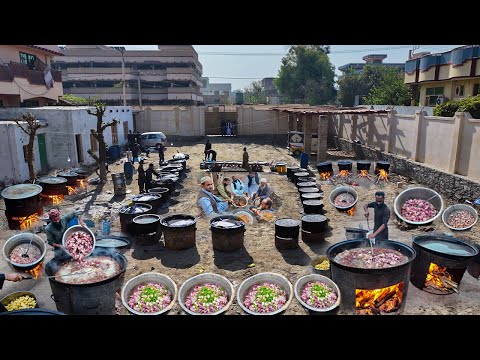 Grand Afghan Wedding Feast Preparation | Authentic Mutton & Beef Qorma | Kabuli Pulao recipe