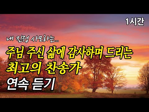 내 진정 사모하는, 주님 주신 삶에 감사하며 드리는 찬송가 1시간 연속듣기 | 아 하나님의 은혜로 (찬송가1시간연속듣기, 중간광고없는찬양, 찬송가모음)