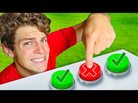 DONT Push the Wrong Mystery Button!! (TRAP DOOR CHALLENGE)