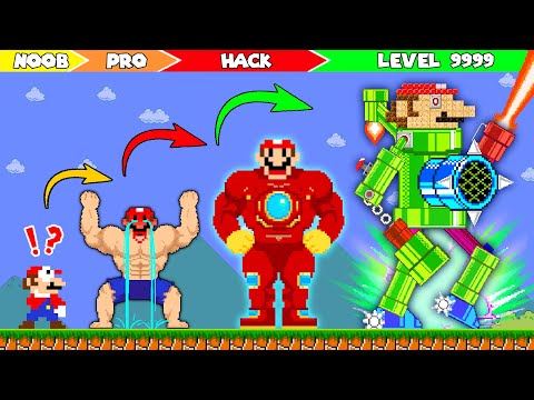 MARIO ROBOT Battle: Can Mario Robot Can Upgrade Myself? | ADN MARIO GAME