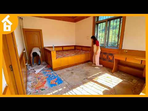 Leaving the city, a couple cleans up and renovates a messy old abandoned house in the countryside 1