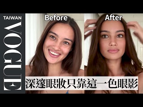 維密第一位菲律賓天使Kelsey Merritt：「眼影畫這裡馬上變深邃！」 Kelsey Merritt's Guide to Freckles ｜大明星化妝間｜Vogue Taiwan