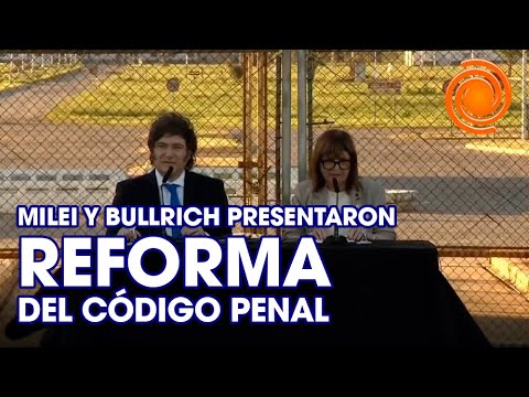 Javier Milei presentó junto a Patricia Bullrich un nuevo proyecto de Código Penal
