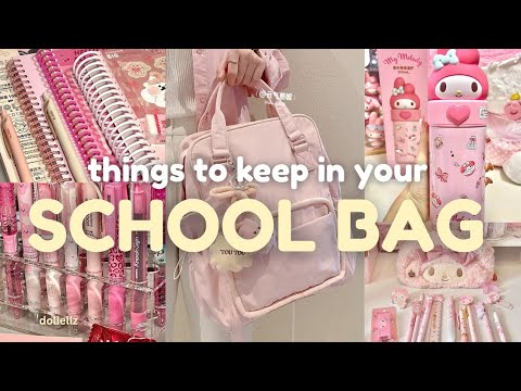 What to keep in your school bag | back to school essentials for 10-17 yrs 🎒