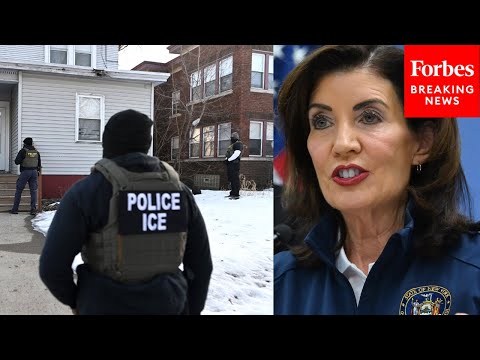 JUST IN: New York Gov. Kathy Hochul Holds Briefing On Bill To Ban ICE From Deputizing Local Police