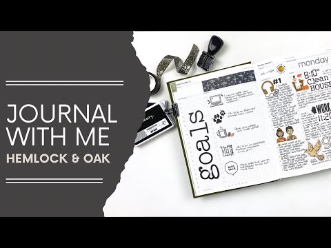 Journal With Me In My Daily Journal 2024 | Hemlock & Oak Goals Layout & Day 01