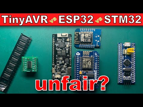 ESP32 und STM32 gegen ATtiny -- Unfair?