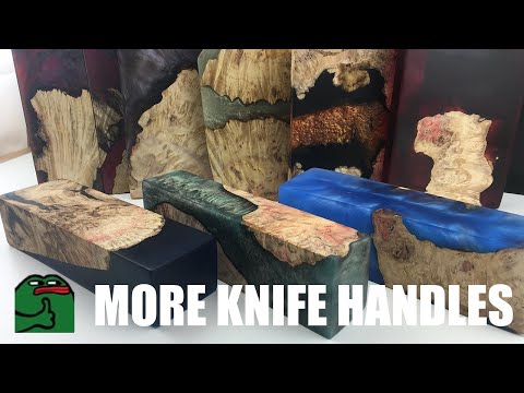 Stabilizing wood and making knife handles