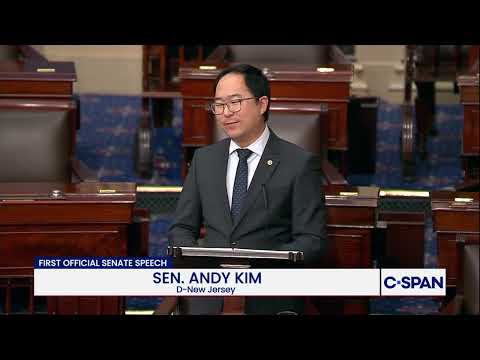 Sen. Andy Kim (D-NJ) First Senate Floor Speech