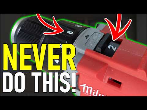 You're using your drill & driver WRONG. Do this instead