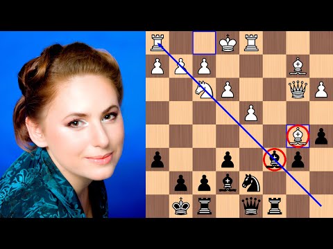 Judit Polgar punishes Karpov in the Queen's Indian Defense