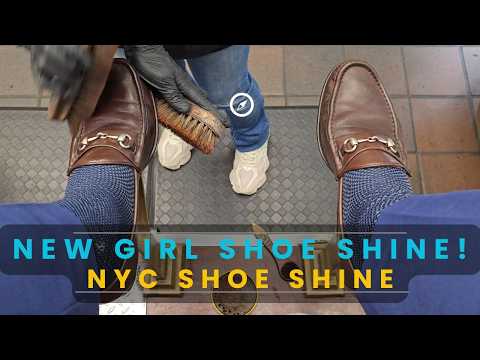 New Girl Shoe Shine! | NYC Shoe Shine