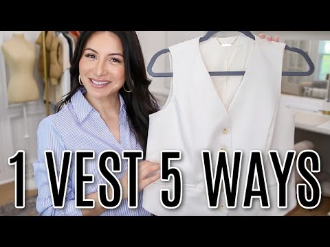 HOW TO STYLE 1 VEST 5 WAYS - *How I Put together outfits* Spring and Summer Outfit Ideas | LuxMommy
