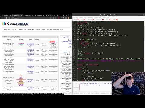 Codeforces Good Bye 2022 live coding