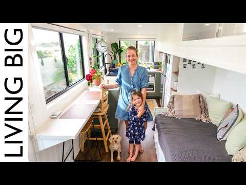 She Lost Her Apartment Then Built This Stunning Tiny House For Her and Her Daughter!