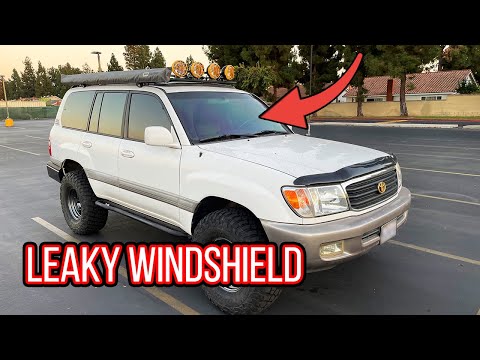 Land Cruiser leaky windshield and moulding install pt.1 (Lexus LX470)