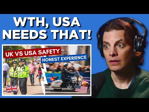 American Reacts to US vs UK Safety!