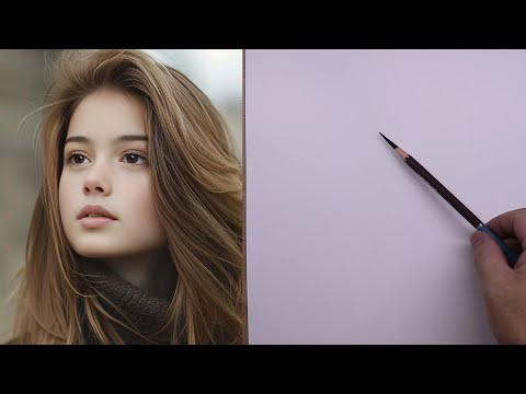 how to draw a face for beginners |  Easy Portrait Drawing Tutorial