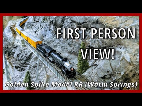 Cab Ride at the Golden Spike Model RR Club! (Warm Springs building)