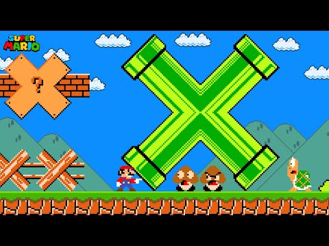 Super Mario Bros. but Everything Mario Touches Turns into X...