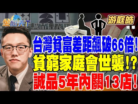 【精華】台灣貧富差距飆破66倍!貧窮家庭會世襲!?誠品5年內關13店 宮廟數量卻比小7多!? #游庭皓 @tvbsmoney 20240430