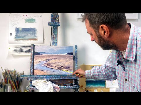 Oil Painting alla prima techniques - Polzeath, Cornwall