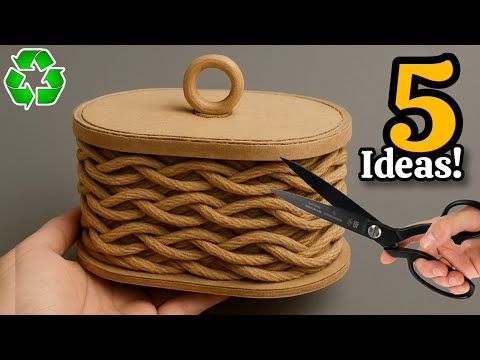 Transforming Cardboard & Fabric Scraps ♻️😱 5 GENIUS Recycling Ideas That Will Amaze You!