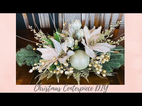 HOW TO MAKE A CHRISTMAS CENTERPIECE 🎄 EASY TO MAKE 🎄ELEGANT FLORAL ARRANGEMENT 🎄HIGH END DECOR