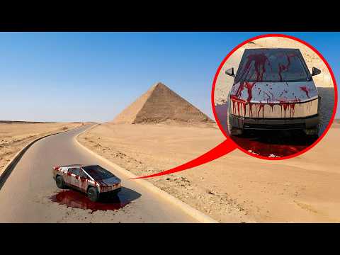 if you see BLOOD on a Cybertruck in the desert, RUN! (it's not safe)