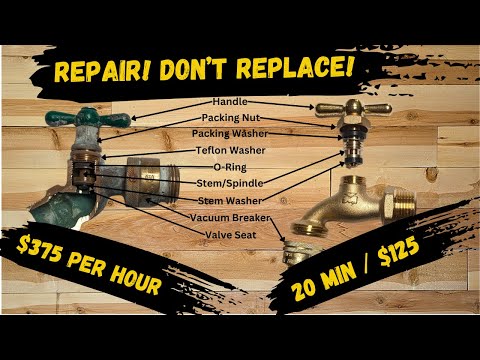How To Fix A Spigot / Hose Bibb - Step By Step Repair Instructions