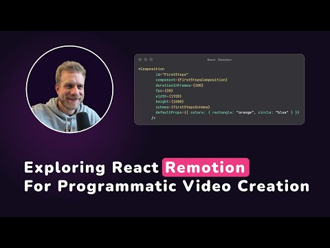 Building videos programmatically with React & Remotion