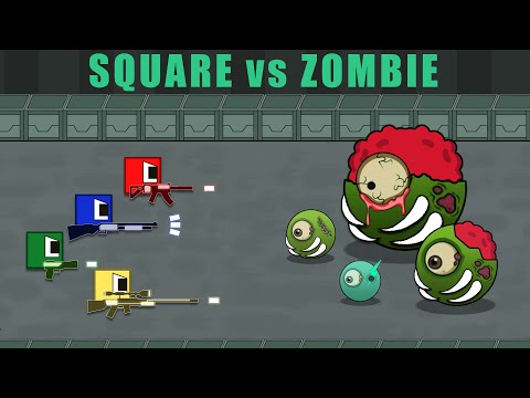 SQUARES vs ZOMBIES: Shoot or Be Eaten!