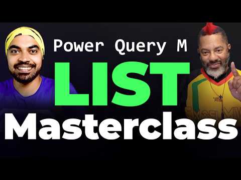 Power Query Masterclass on Lists with Oz du Soleil @Excel On Fire