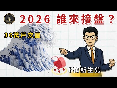 2026 誰來接盤？台灣生育率全球倒數第一！8萬新生兒 vs 36萬戶交屋海嘯，揭密房價修正的 15% 底線 內附避雷針報告