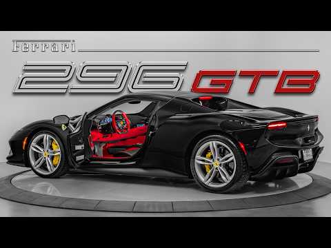 Ferrari 296 GTB Sound, Interior, and Exterior - Nero