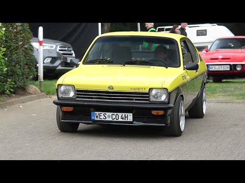 Classic Cars/Oldtimer leaving a Carmeet- Manta B, Puma GTS, Talbot Matra, Kleinschnittger, Capri..