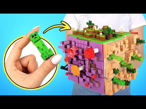 普通のルービックキューブでDIYマインクラフトキューブ | 自分だけのダンボールゲームを作ろう