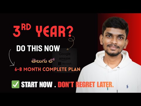 How to Prepare for Placements From 3rd Year B.Tech (Telugu) | Tier-3 Students Complete Roadmap 2026