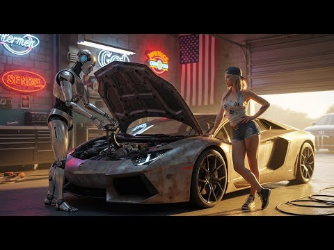 ASMR Car Restoration! Robot Mechanic Fixes Wrecked Lamborghini