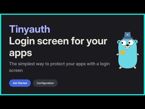 Tinyauth is Simple, Lightweight, and Perfect for the Homelab